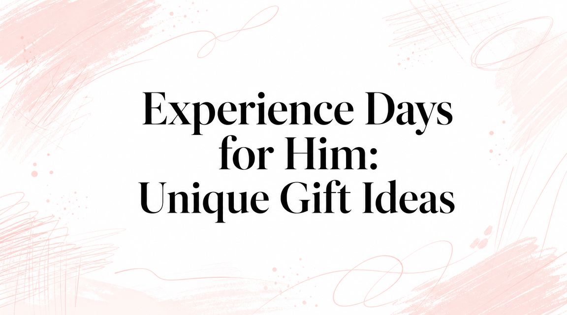 Experience Days for Him: Unique Gift Ideas
