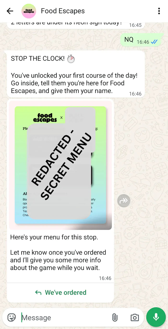 Unlock food