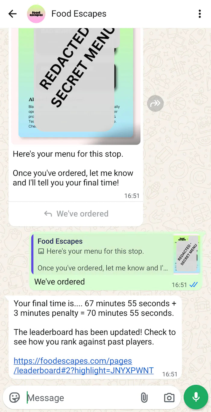 Race the clock