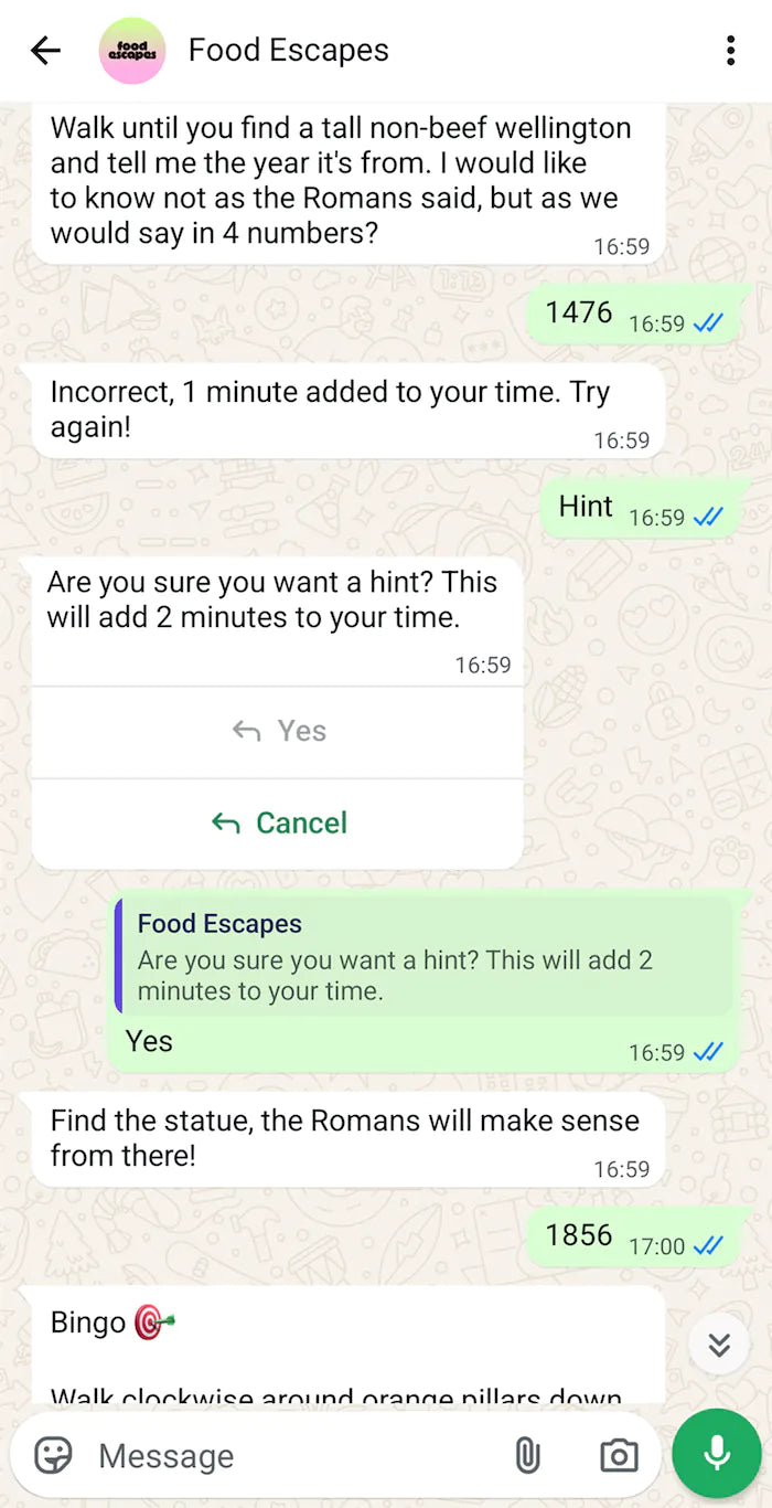 Ask for hints